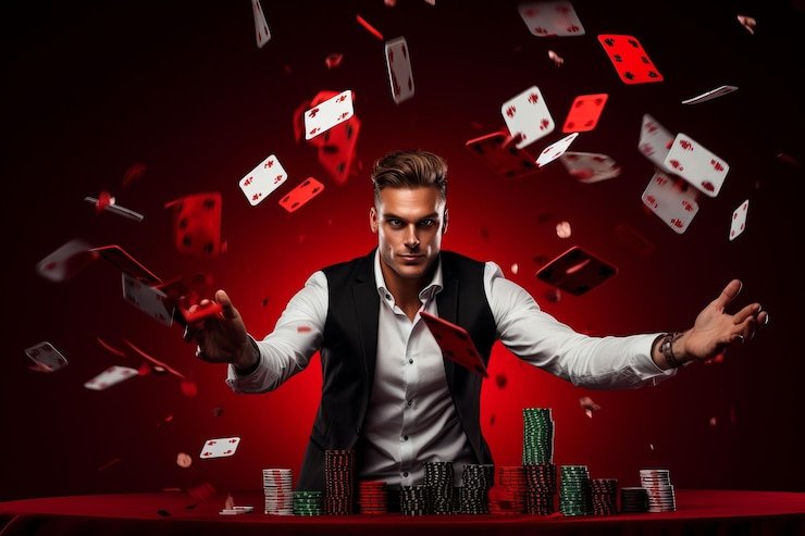 Studio live-dealer Dream Gaming di myabandonware dengan multi-kamera dan dealer profesional